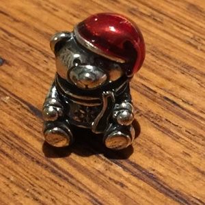 Pandora Santa Hat Teddy Bear Charm